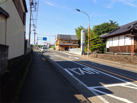東京都あきる野市雨間地内　一般都道楢原あきる野線（第１７６号）
